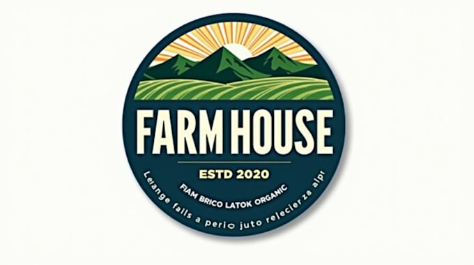 design realistic farm seed logo design