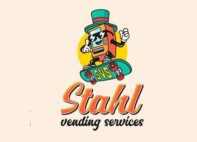 design a unique vending machine logo for your business