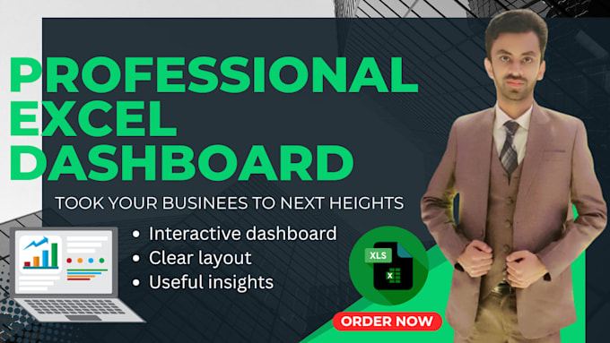 create a professional excel dashboard for sales and finance