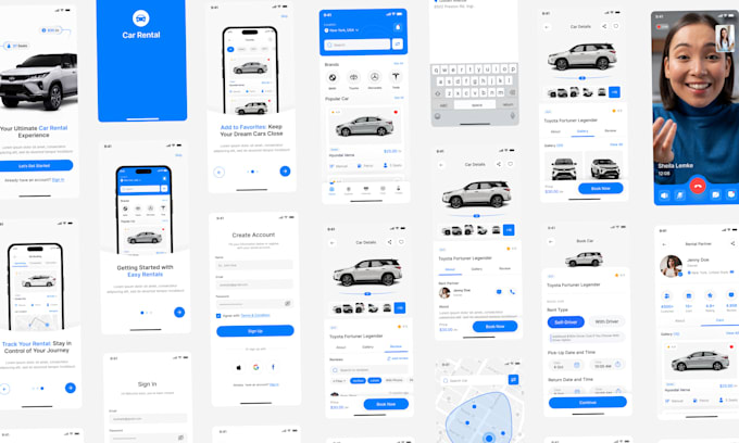 car rental website and reservation system