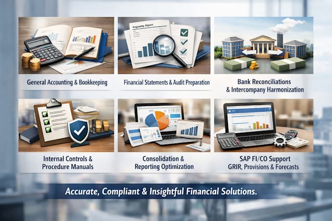 assist with accounting and financial consulting project