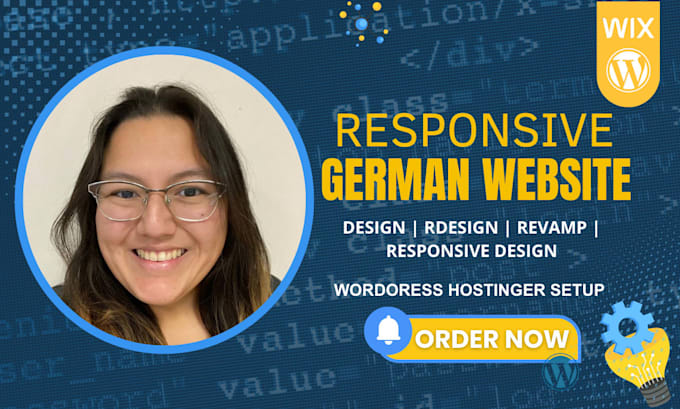 redesign german website wix website hostinger wordpress website godaddy website