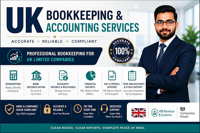 do accounting and bookkeeping for UK company