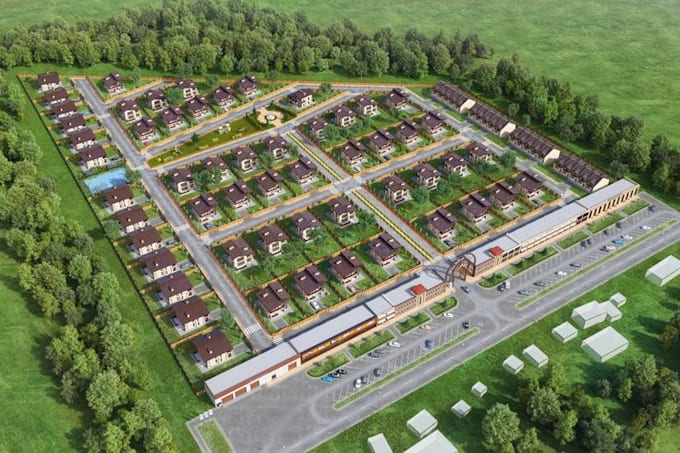 Do 2d 3d master plan and site plan design with realistic rendering by ...