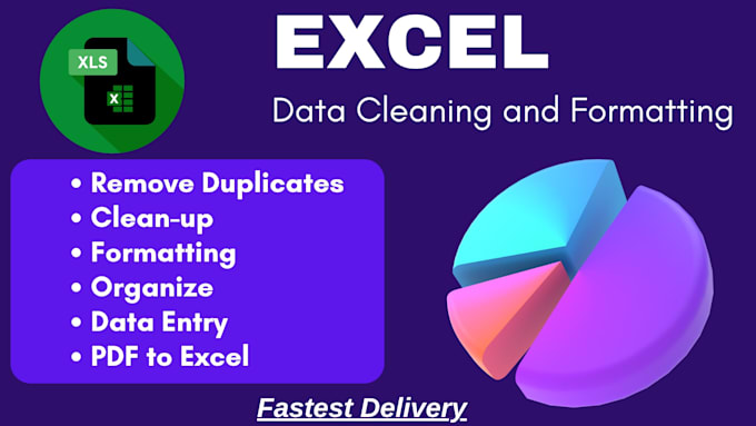 do ms excel data cleaning and formatting, merging, splitting, sorting, dedungi