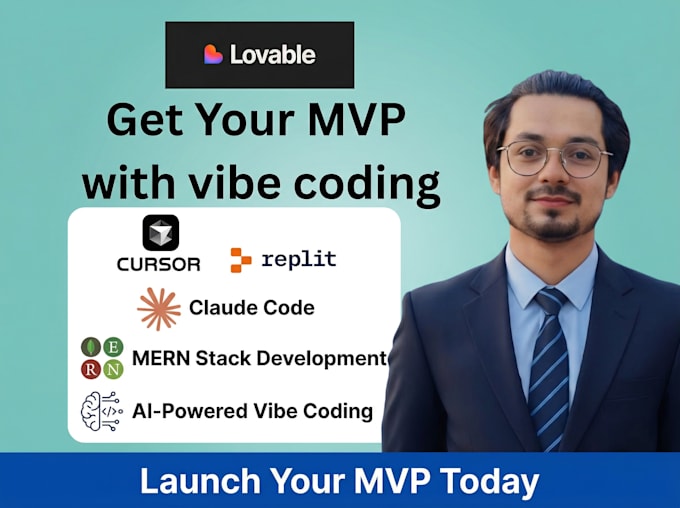 your vibe coding expert using claude code, replit, lovable for website mvp
