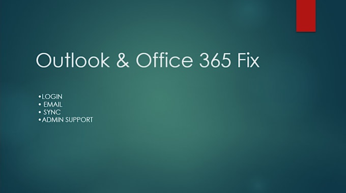 fix office 365, outlook, email errors, admin account issues
