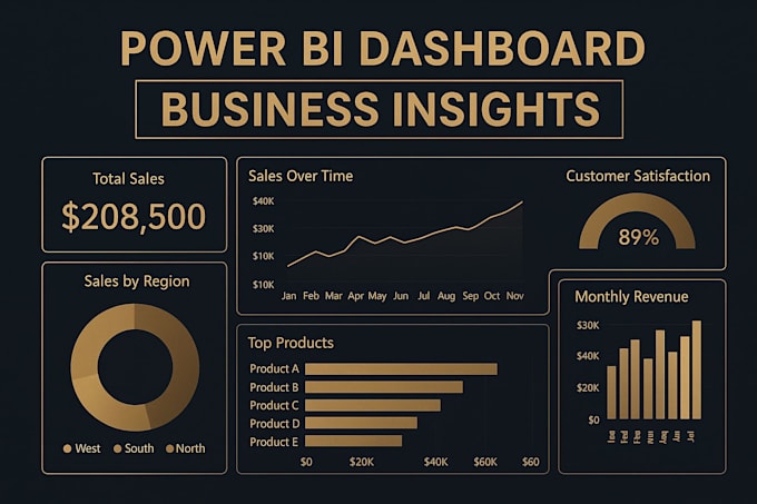 create power bi dashboards and reports