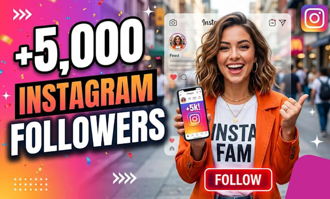 instantly get 5000 real instagram followers