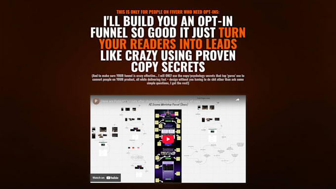 craft you a high converting opt in page by a human