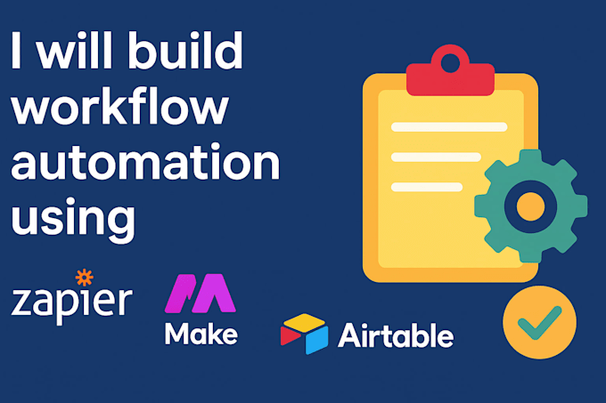 build workflow automation using zapier make airtable and n8n