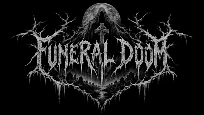 design a funeral doom logo