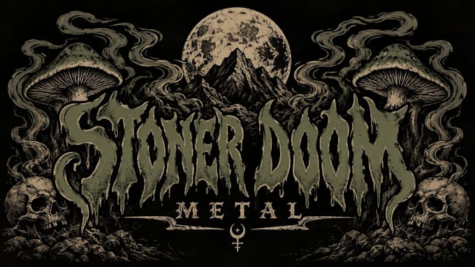 make a stoner doom metal logo