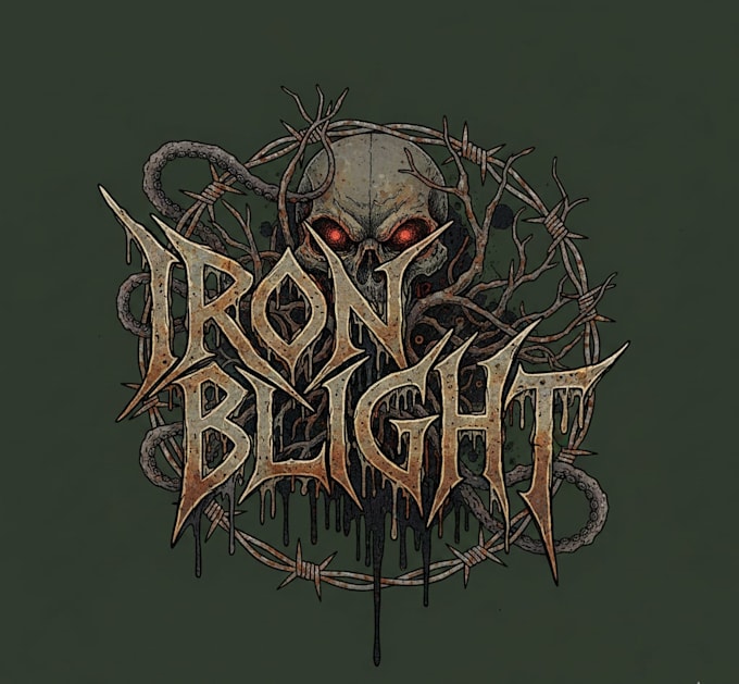 create a sludge metal logo