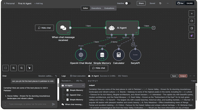 develop custom ai agents using n8n for automated multistep workflows