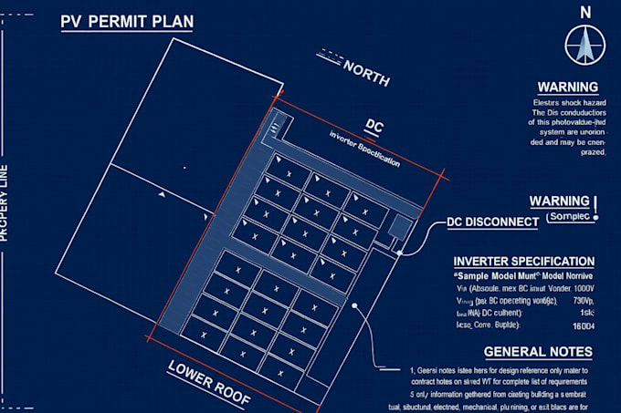 Design solar pv permit plans for residential or commercial systems by ...