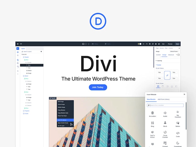 design or fix your wordpress website as a professional divi 5 expert
