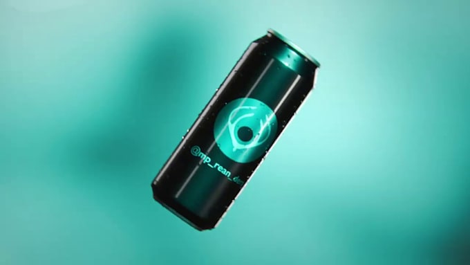 create 3d beverage animation 3d soda animation product video 3d product model