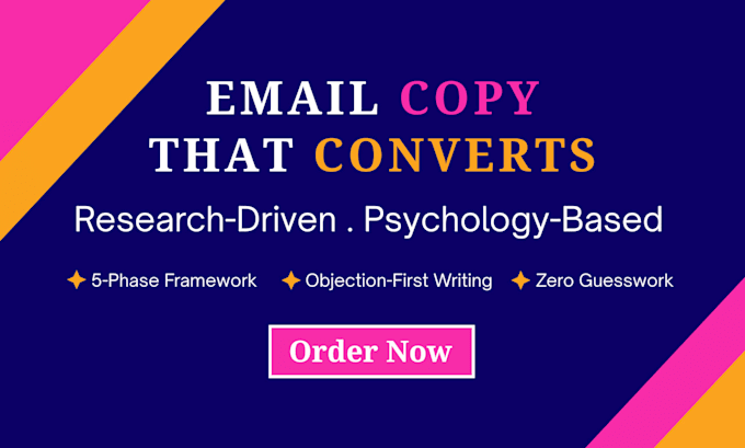 write highly converting email copy, cold email, newsletter, and email sequences