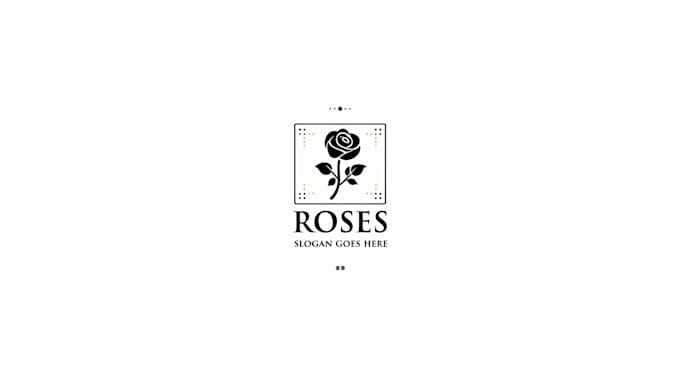 design outstanding framed rose logo