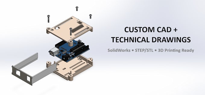 create professional 3d cad models and 3d printable designs