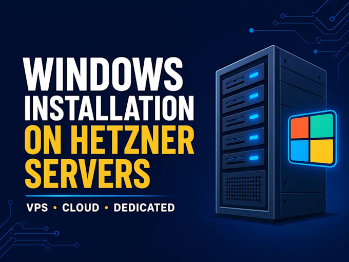 install configure windows os on your hetzner linux server