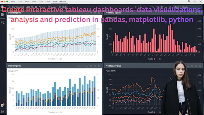 create interactive tableau dashboards and data visualizations