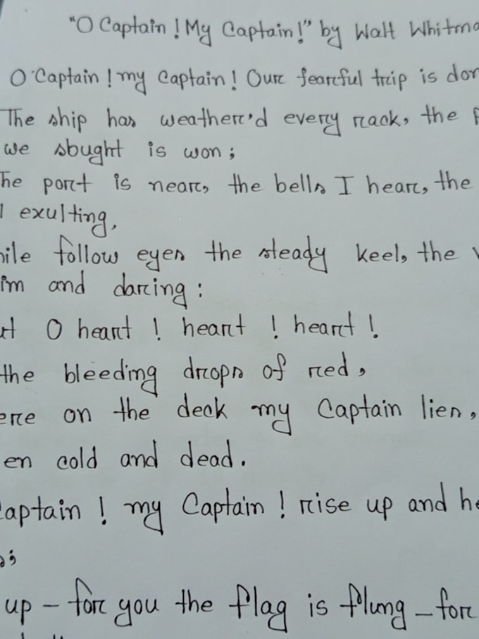 write anything with my beautiful handwriting