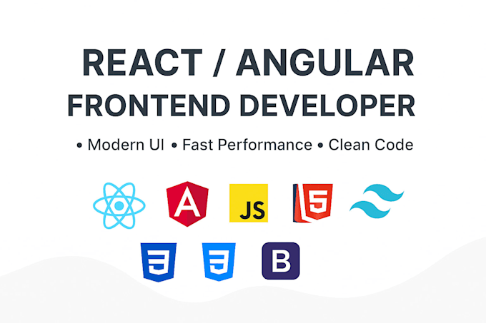 frontend, react, angular, javascript