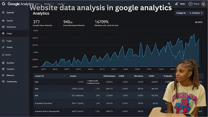 do website data analysis in google analytics