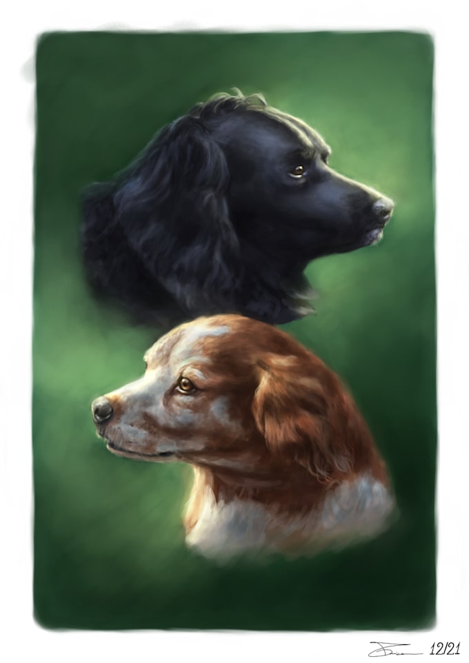 paint a digital portrait of your pet