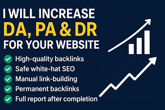 increase your website da, pa, and DR with safe white hat SEO