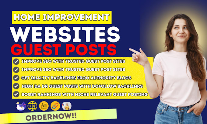 do home improvement guest post backlinks