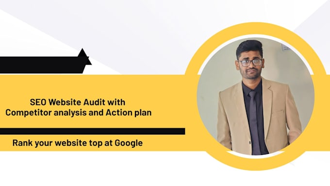 do SEO website audit with competitor analysis and action plan