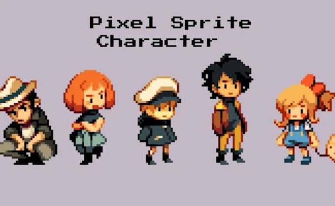 create pixel art,indie game sprite sheet, animation and 2d game assets rpg