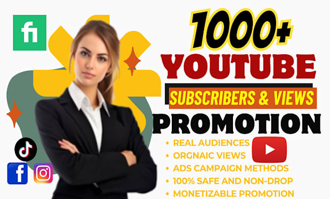 help you reach 1,000 subscribers with legit youtube growth