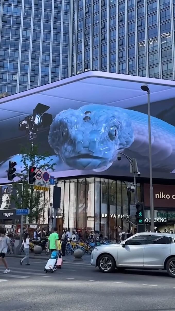 3d led screen animation motion graphics video billboard digital signage design