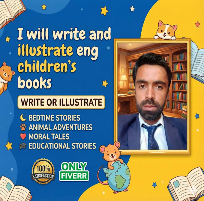 create attractive children story books design illustrations