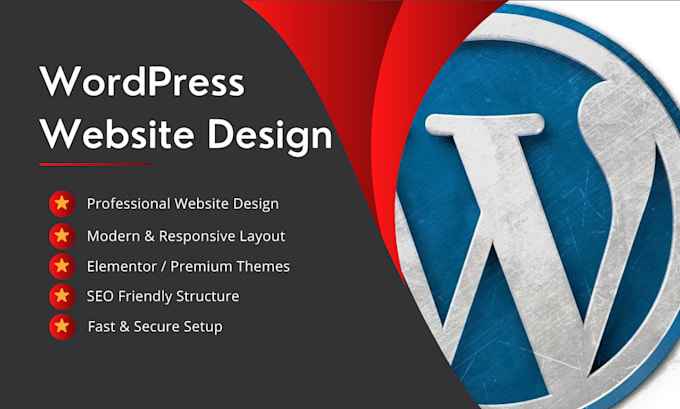 Create a professional wordpress website design with premium features by ...