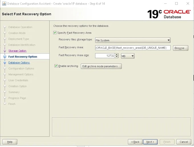 install oracle database on linux or window