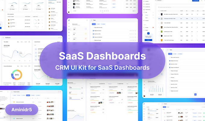 Design modern saas dashboard ui ux for web apps in figma by Aminidr5 ...