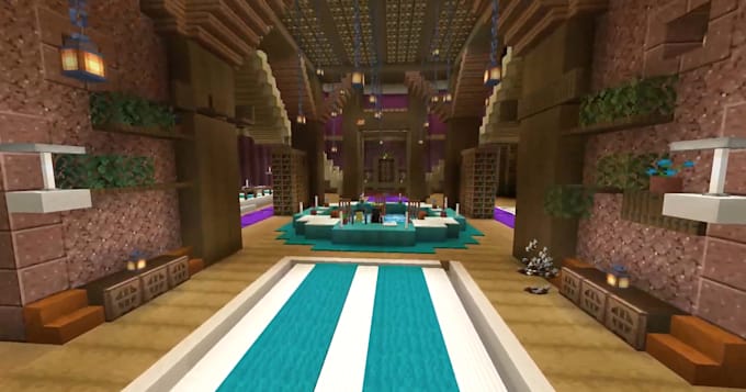 Build a premium minecraft spawn, hub or lobby with custom terrain by ...