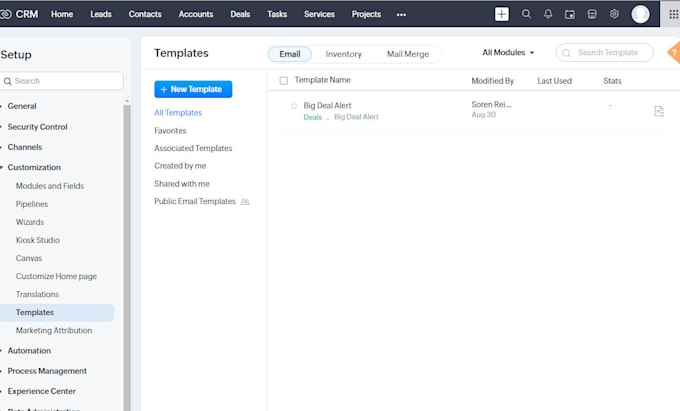 create custom email templates for zoho, html email templates
