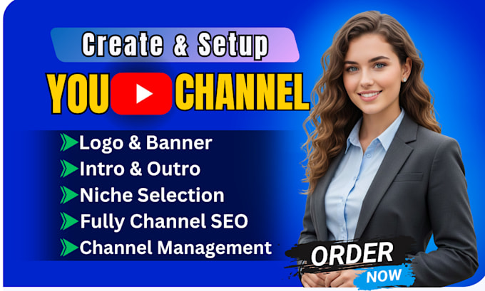create and setup youtube channel