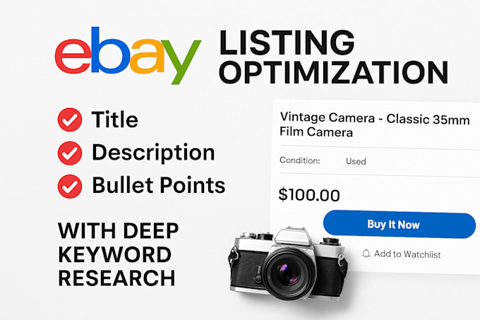 ebay listing optimization and ebay SEO