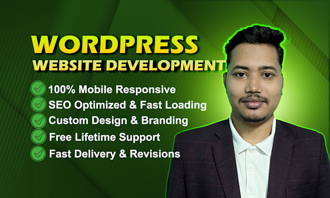 design, develop, or revamp your professional wordpress website