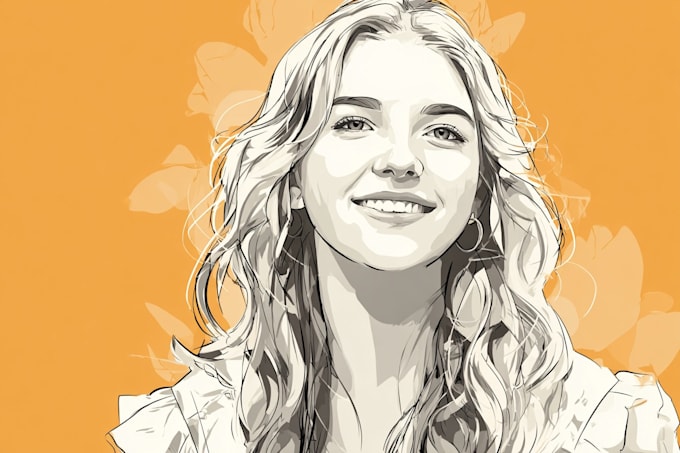 do amazing vector cartoon portrait