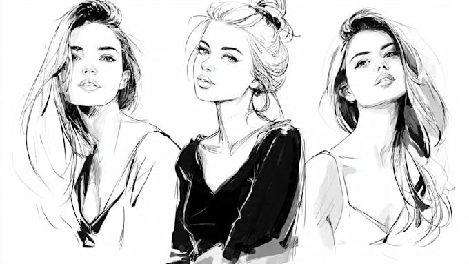 draw a fashion illustration or sketch