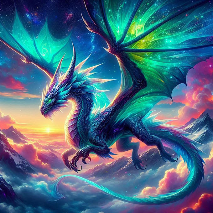 concept art for dragons and monsters, creatures