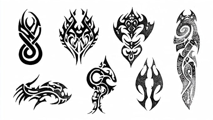 create a profesional tribal tattoo design